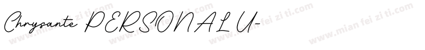 Chrysante PERSONAL U字体转换